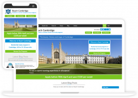 Education WordPress website for Cambridge school.